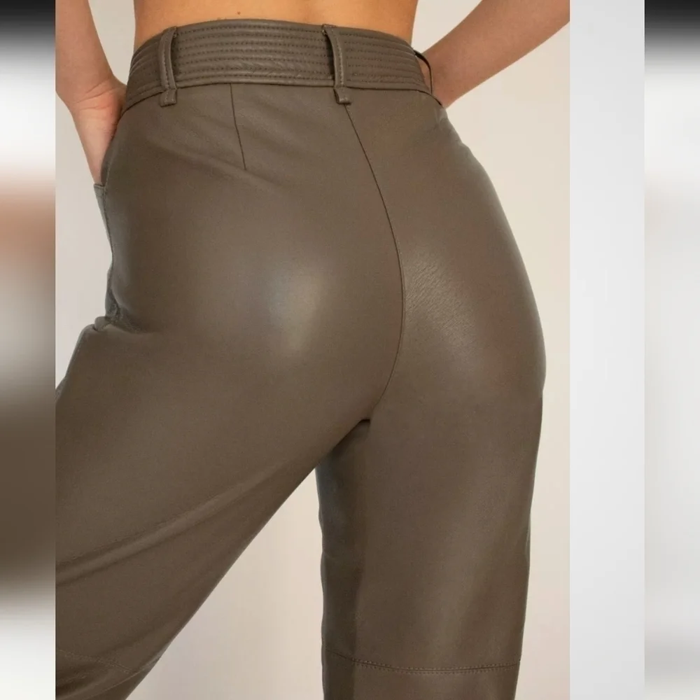 039 . Wilfred Funk Pant Faux Leather High Rise Size 6 - Picture 11 of 12